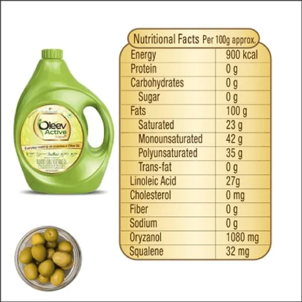 Oleev Active - Goodness Of Olive Oil, 5 L Jar-2.webp